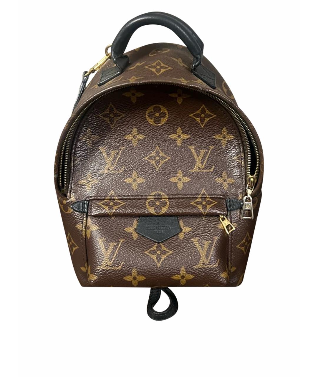 LOUIS VUITTON Коричневый кожаный рюкзак, фото 1
