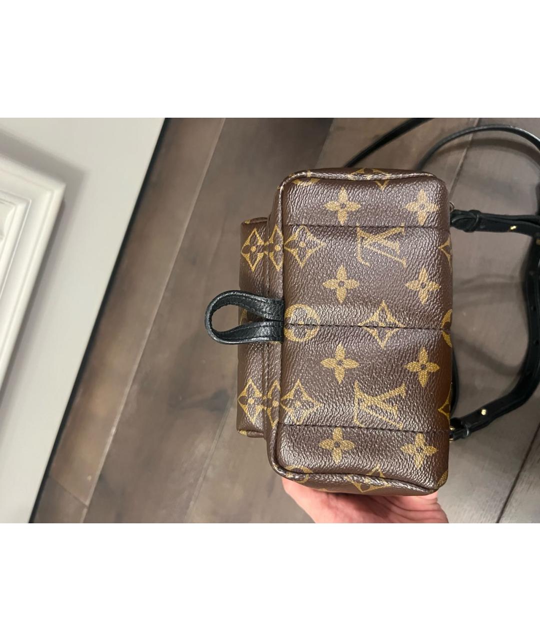 LOUIS VUITTON Коричневый кожаный рюкзак, фото 6