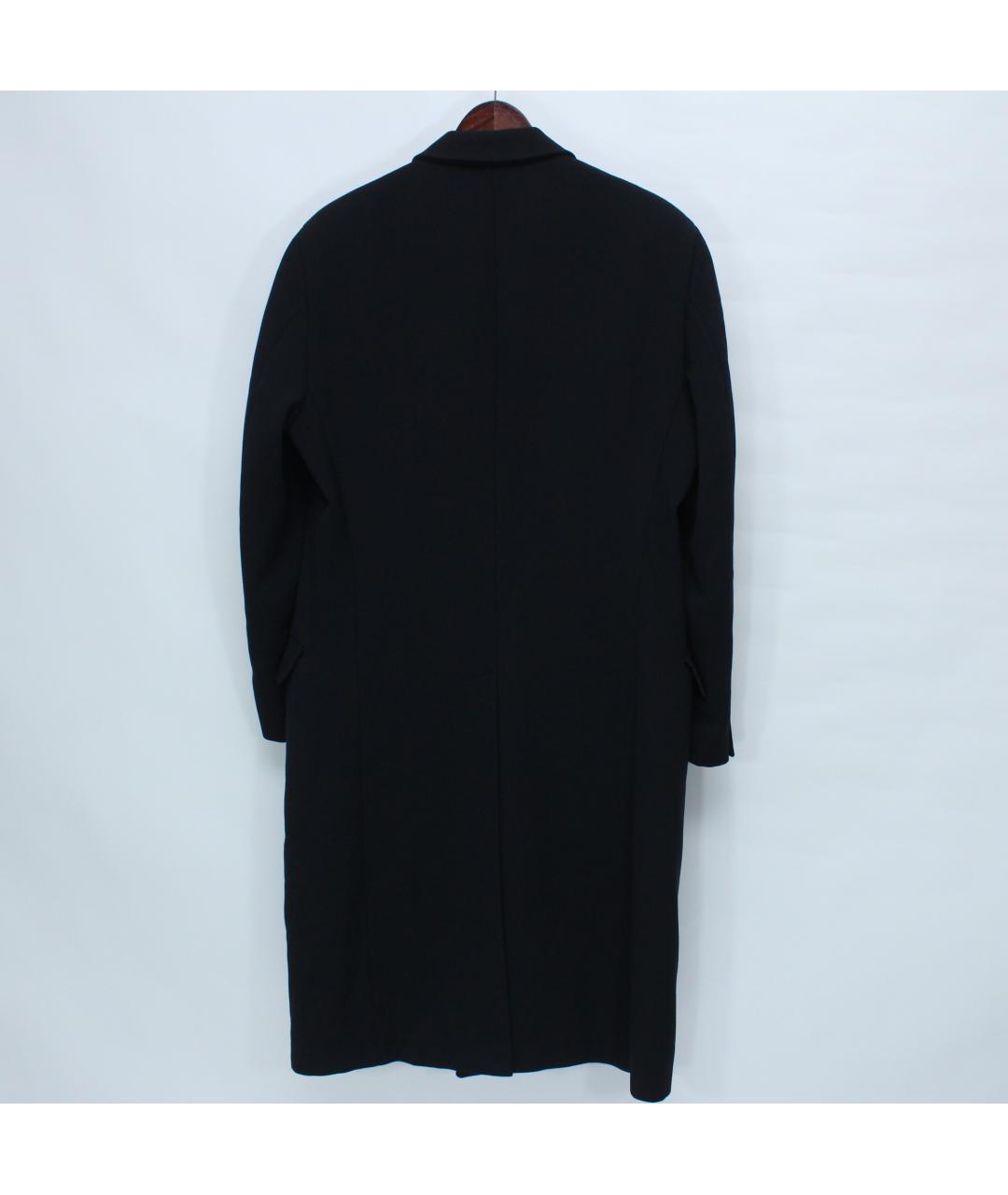 GIORGIO ARMANI Темно-синее шерстяное пальто, фото 4