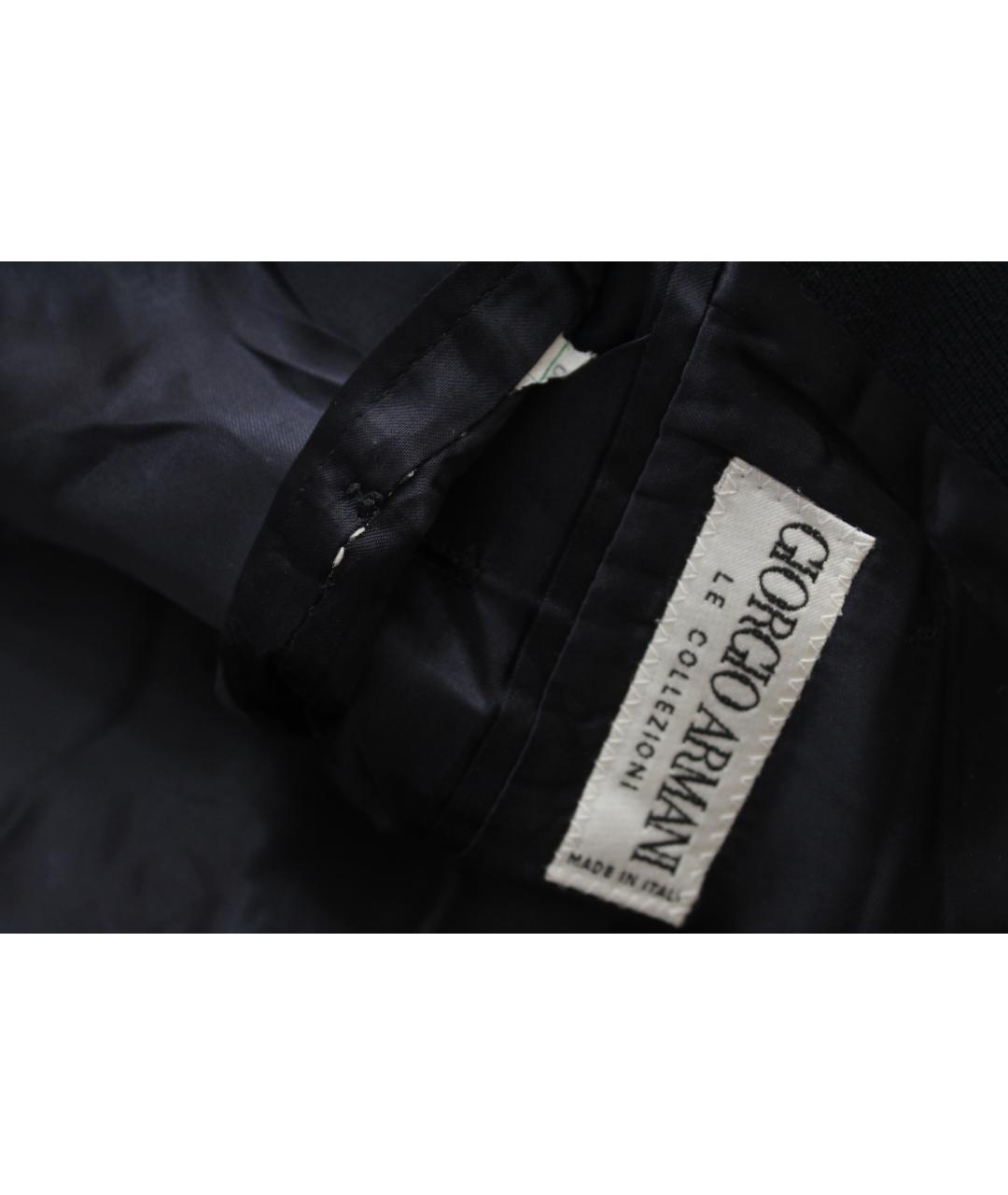 GIORGIO ARMANI Темно-синее шерстяное пальто, фото 9