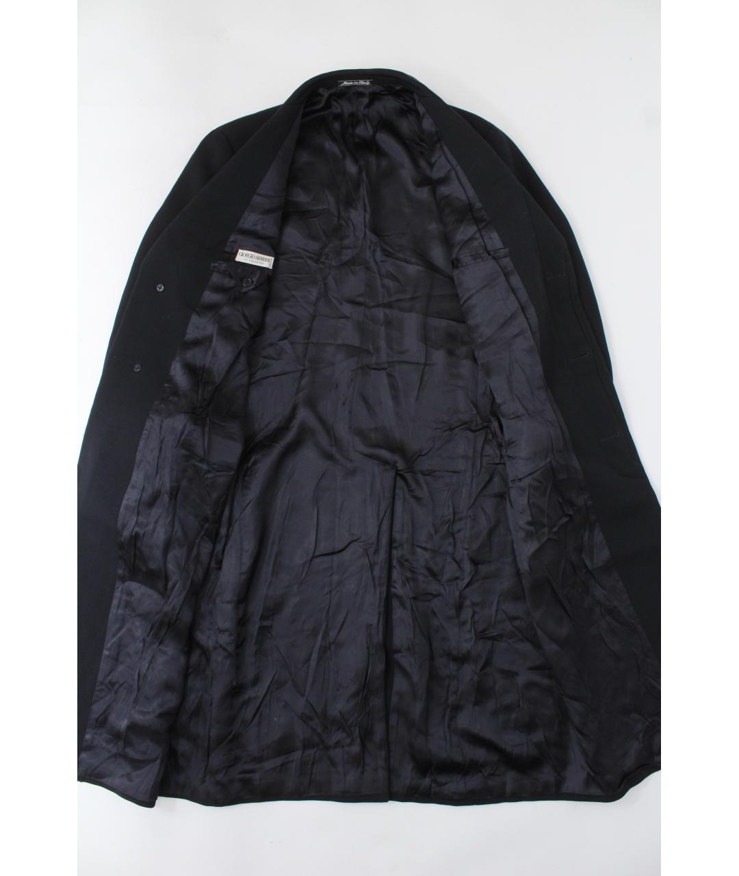 GIORGIO ARMANI Темно-синее шерстяное пальто, фото 6