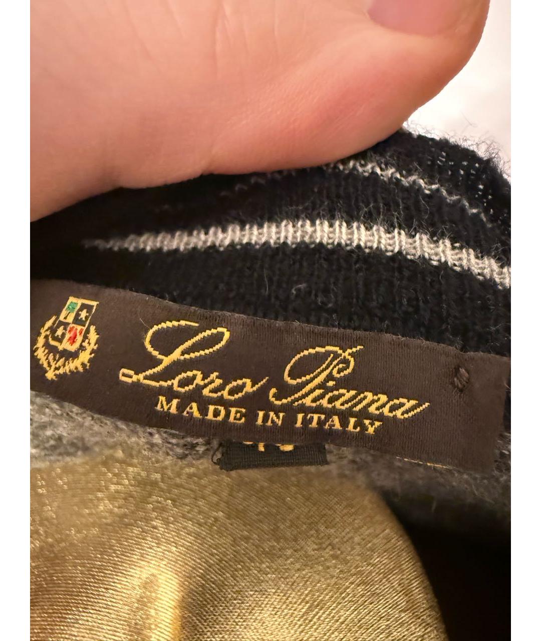 LORO PIANA Серый кашемировый джемпер / свитер, фото 2