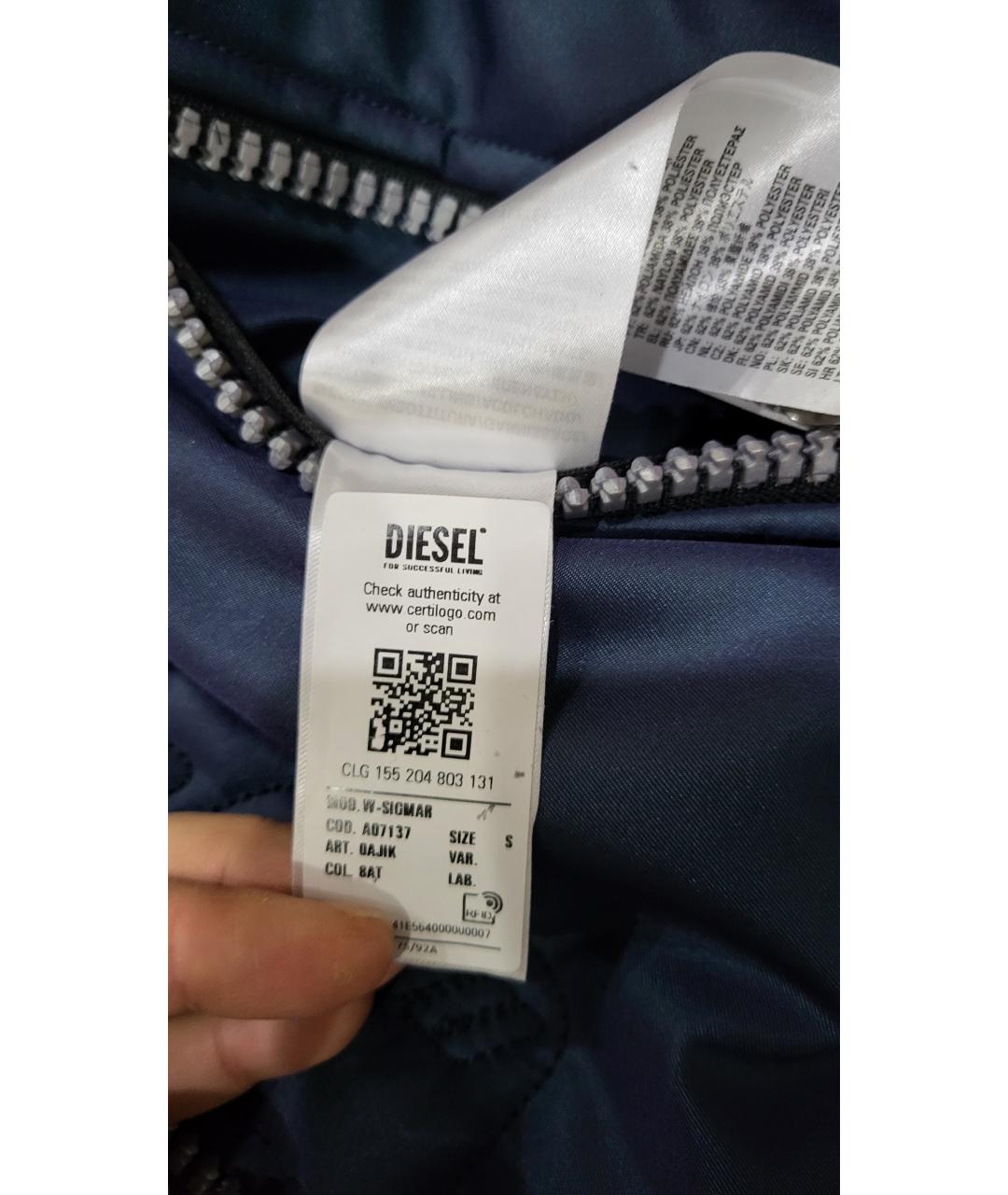 DIESEL Темно-синяя куртка, фото 3