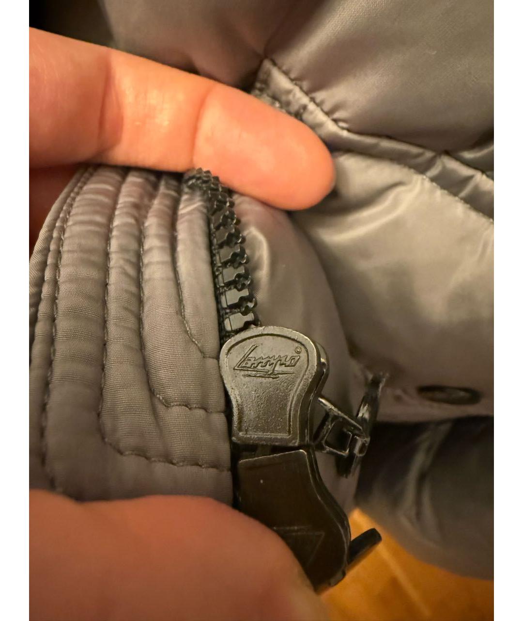 MONCLER Серый пуховик, фото 4