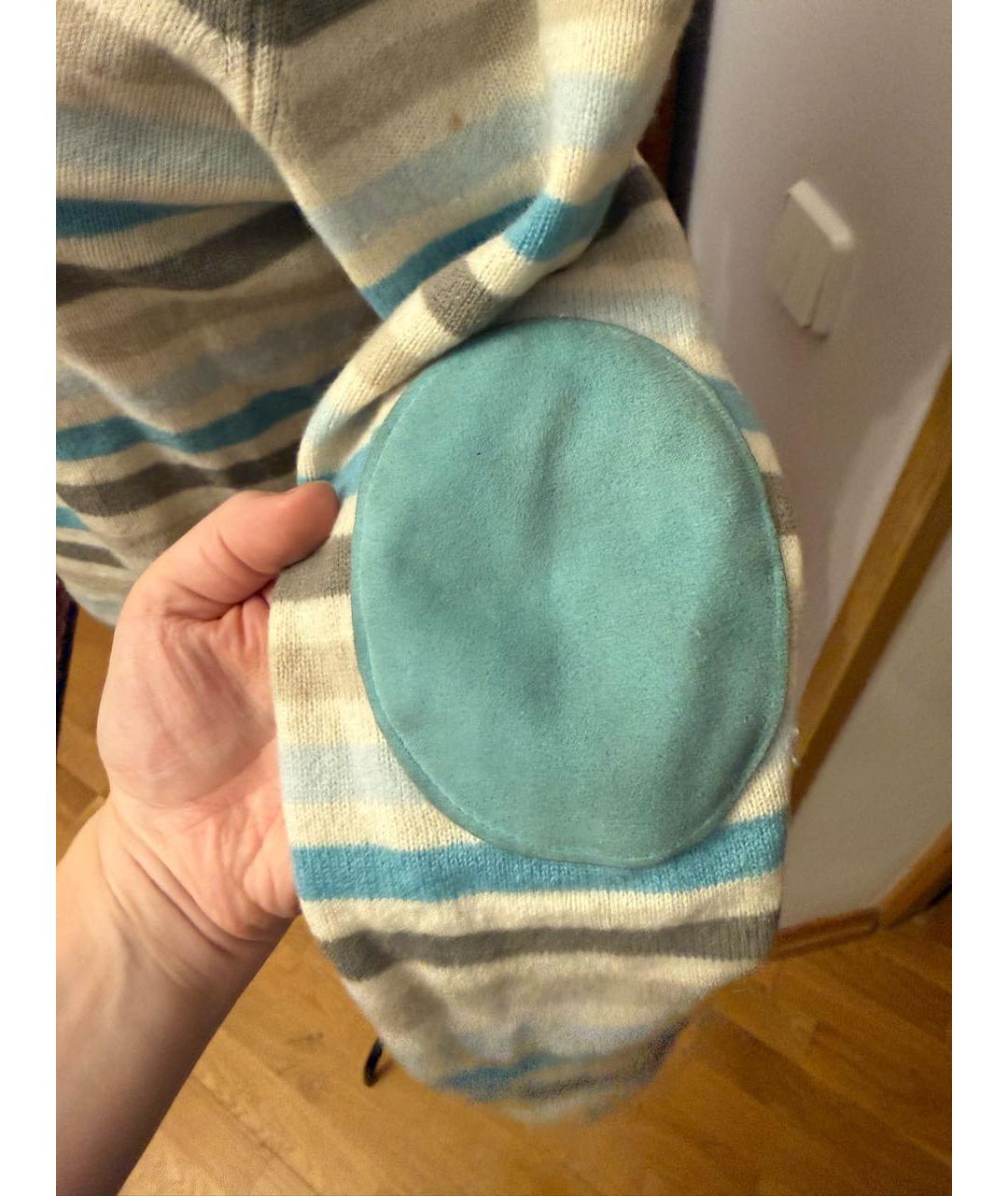 LORO PIANA Голубой кашемировый джемпер / свитер, фото 3