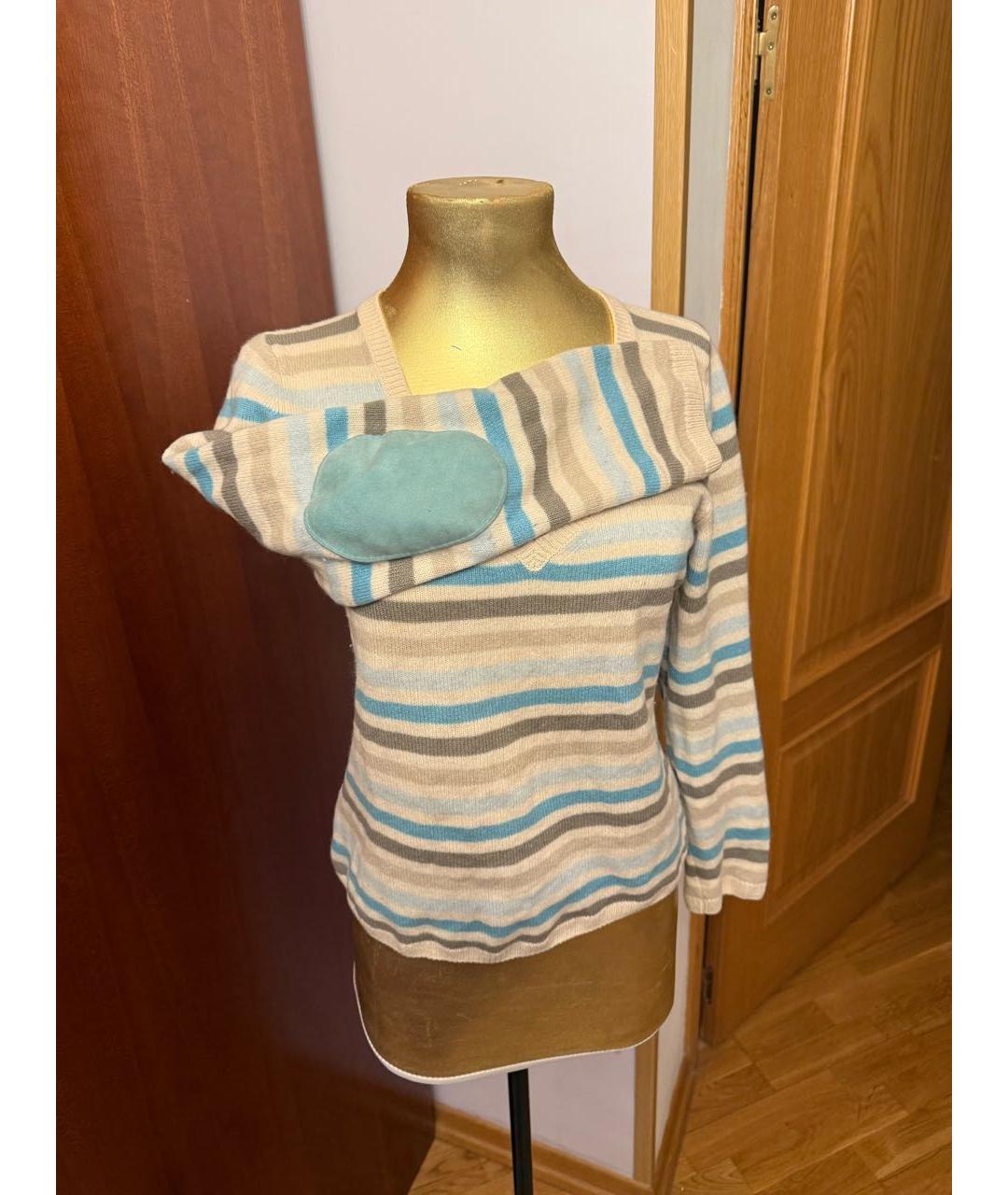 LORO PIANA Голубой кашемировый джемпер / свитер, фото 2