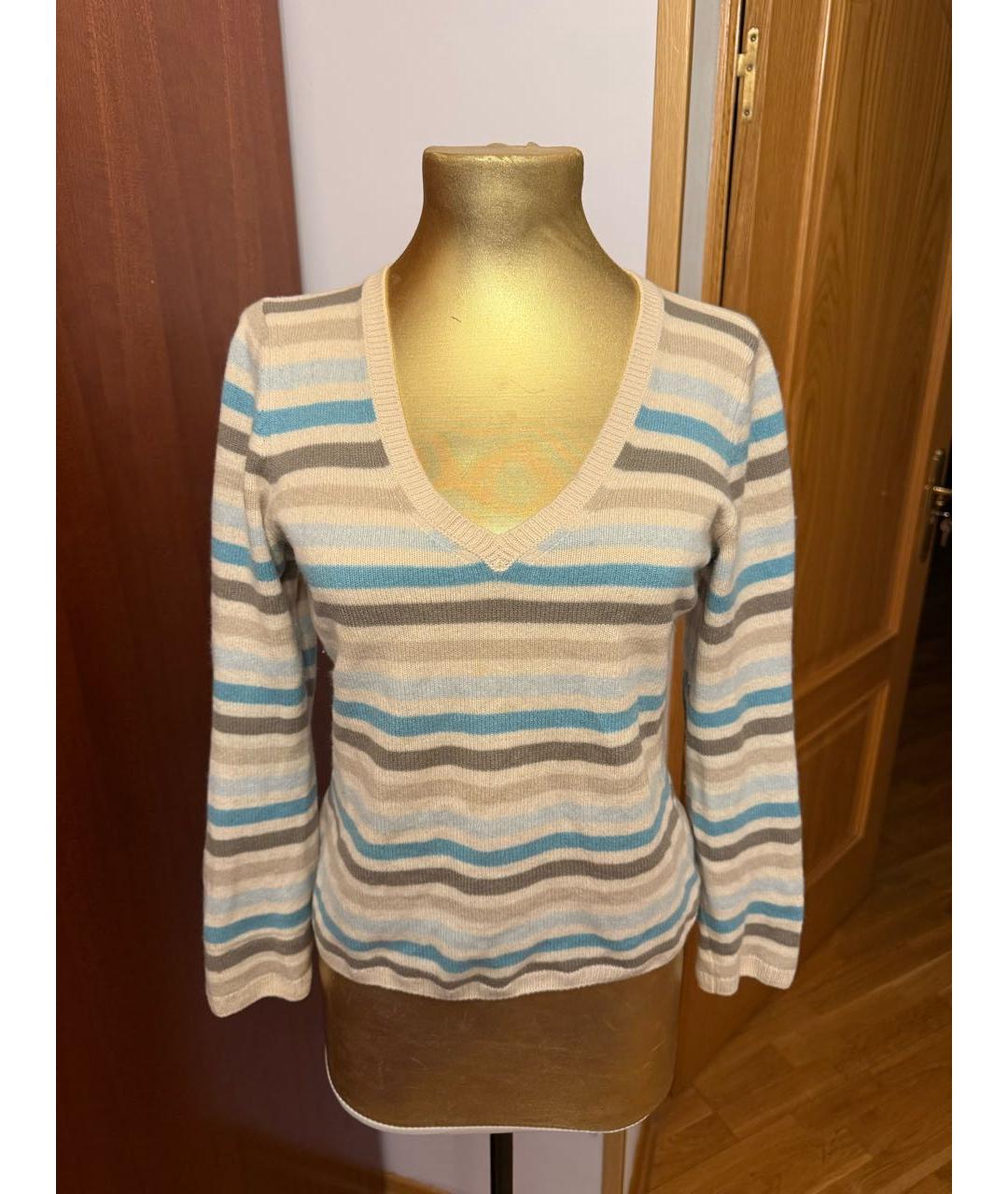 LORO PIANA Голубой кашемировый джемпер / свитер, фото 5