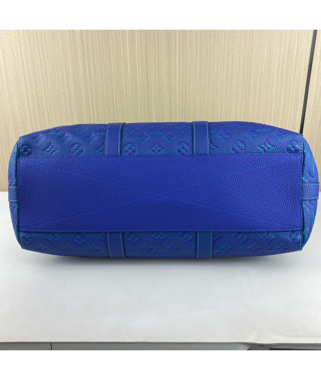 LOUIS VUITTON Зеленая дорожная/спортивная сумка из искусственной кожи, фото 5