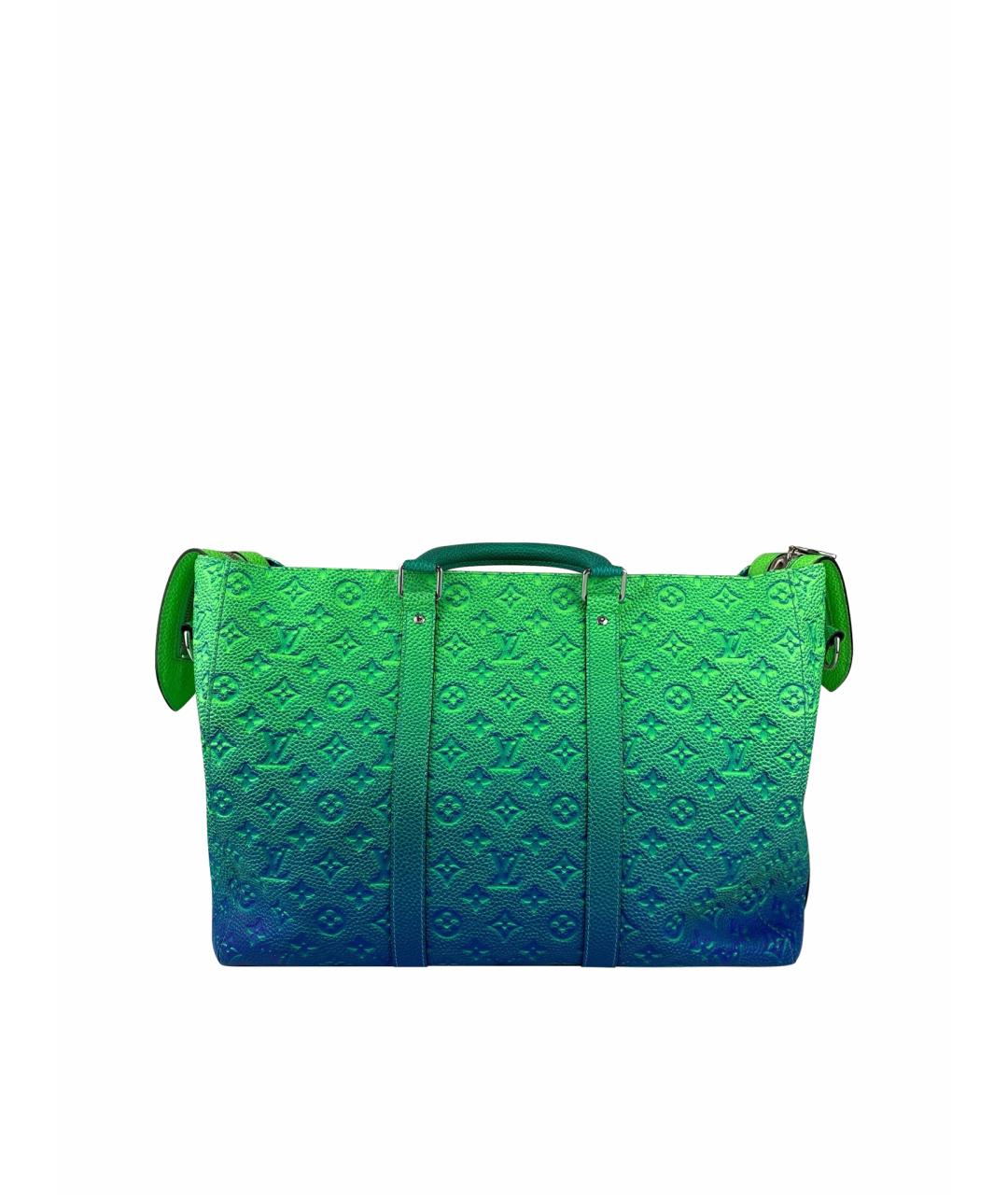 LOUIS VUITTON Зеленая дорожная/спортивная сумка из искусственной кожи, фото 1