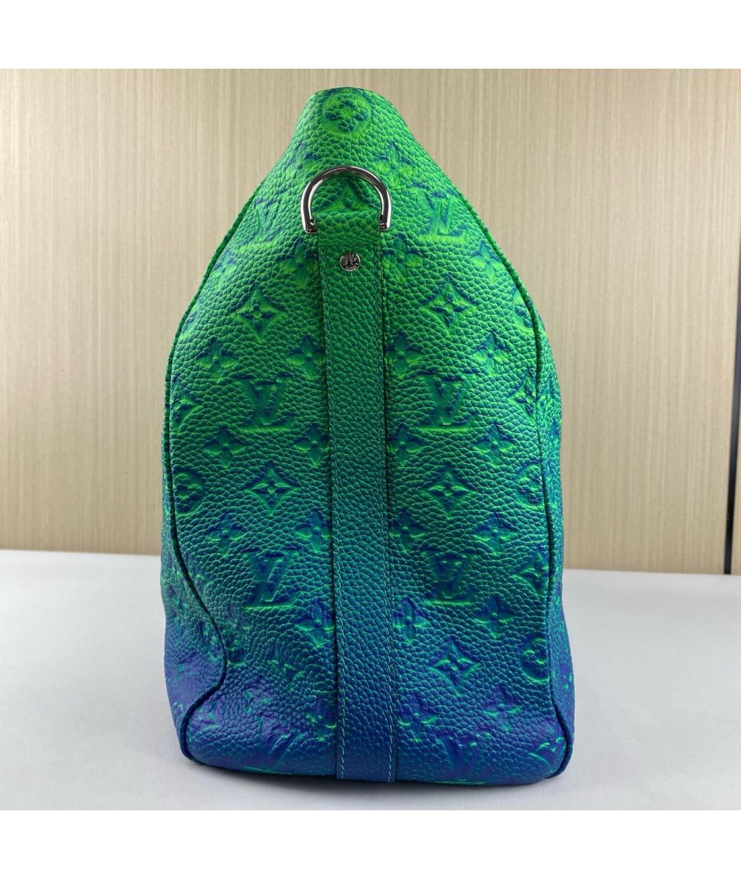 LOUIS VUITTON Зеленая дорожная/спортивная сумка из искусственной кожи, фото 4