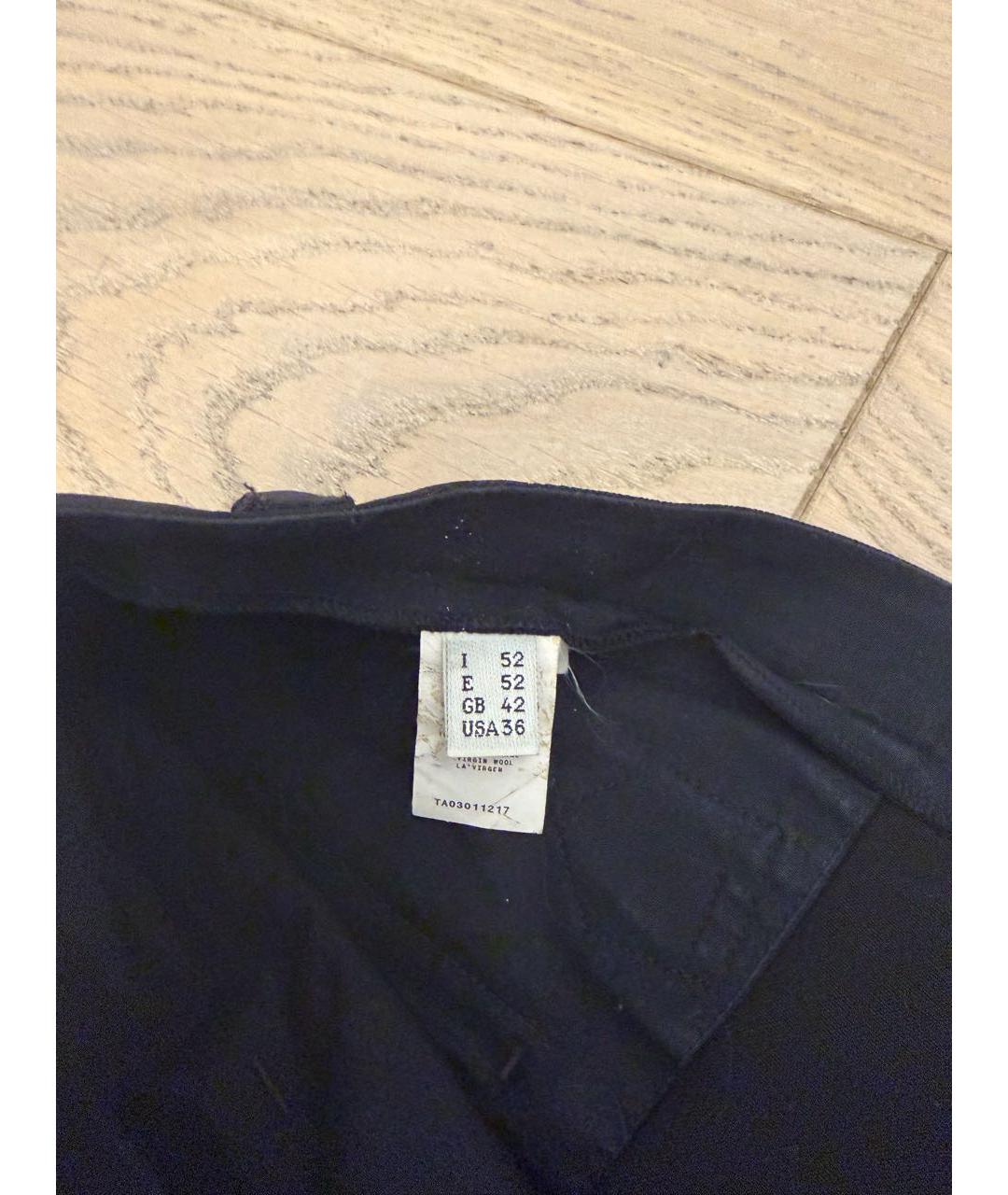 JEAN PAUL GAULTIER Черные шерстяные повседневные брюки, фото 7