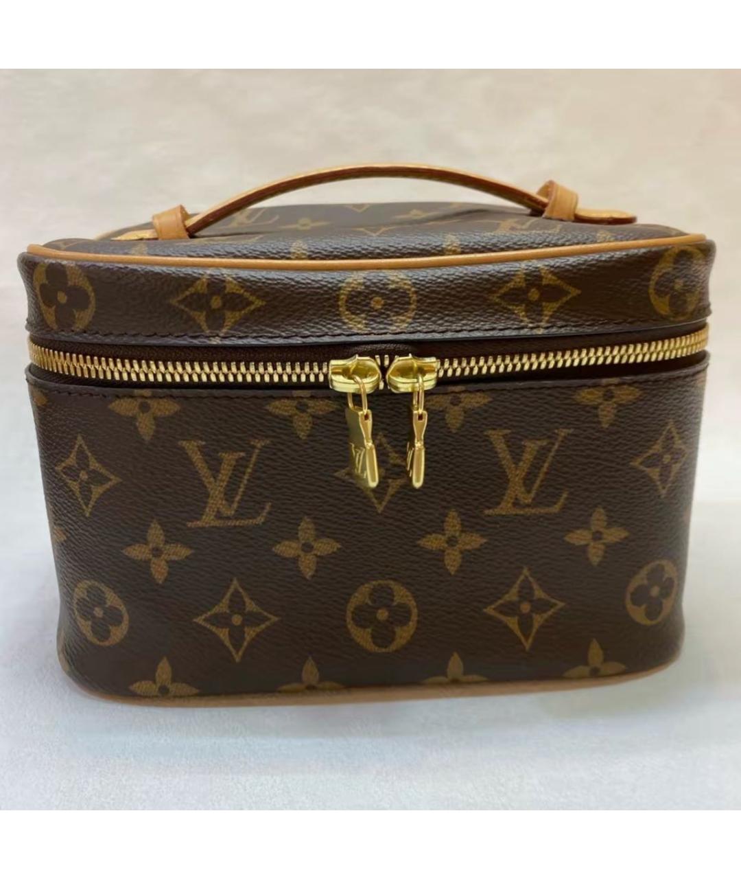 LOUIS VUITTON Коричневая сумка с короткими ручками, фото 2