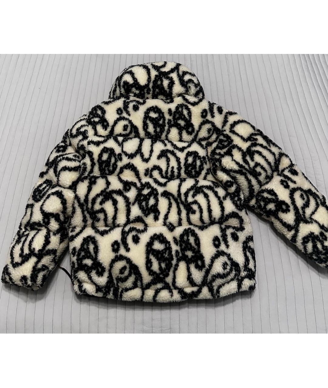 SANDRO Белая полиэстеровая шуба, фото 2