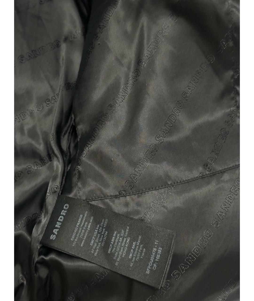 SANDRO Белая полиэстеровая шуба, фото 7