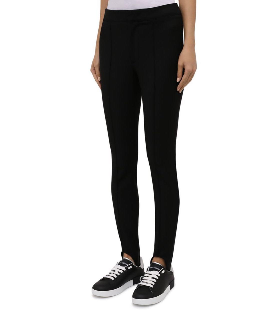 MONCLER GRENOBLE Темно-синие полиэстеровые леггинсы и велосипедки, фото 3