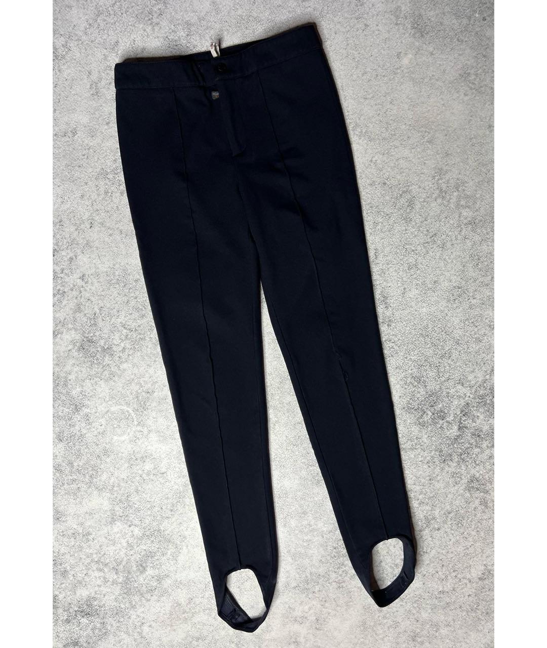 MONCLER GRENOBLE Темно-синие полиэстеровые леггинсы и велосипедки, фото 9