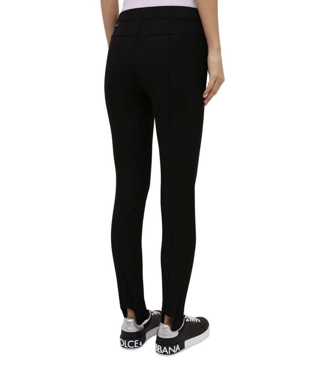 MONCLER GRENOBLE Темно-синие полиэстеровые леггинсы и велосипедки, фото 4