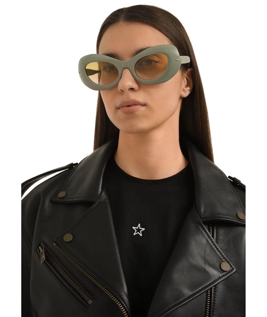 GUCCI Зеленые пластиковые солнцезащитные очки, фото 3