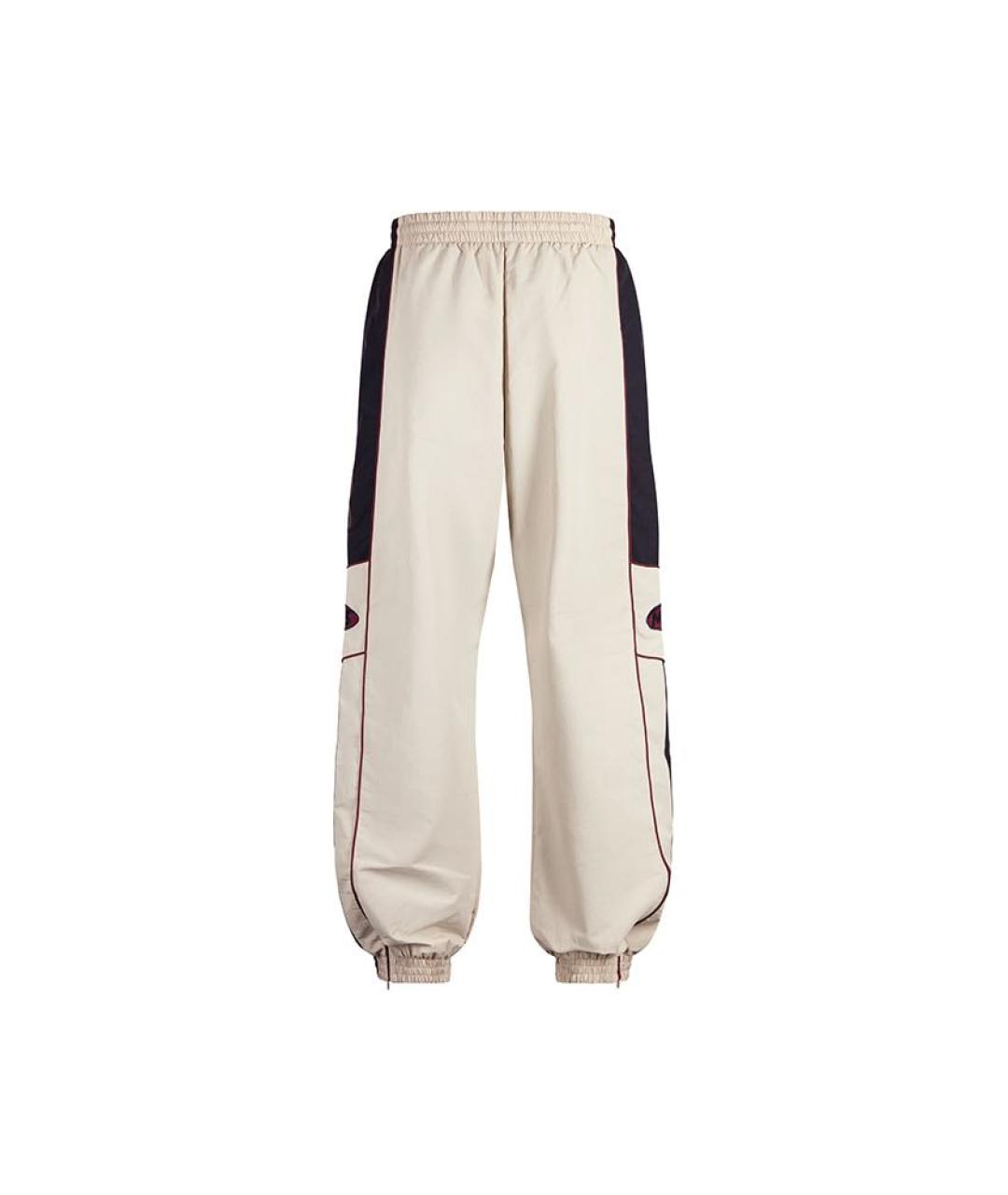 MARTINE ROSE Бежевые полиамидовые спортивные брюки и шорты, фото 2