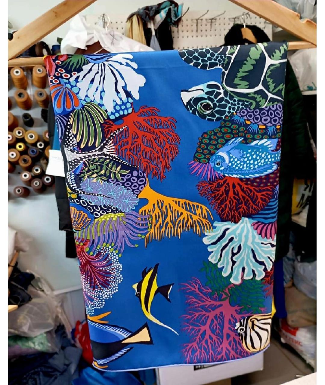 HERMES Мульти шелковый платок, фото 7