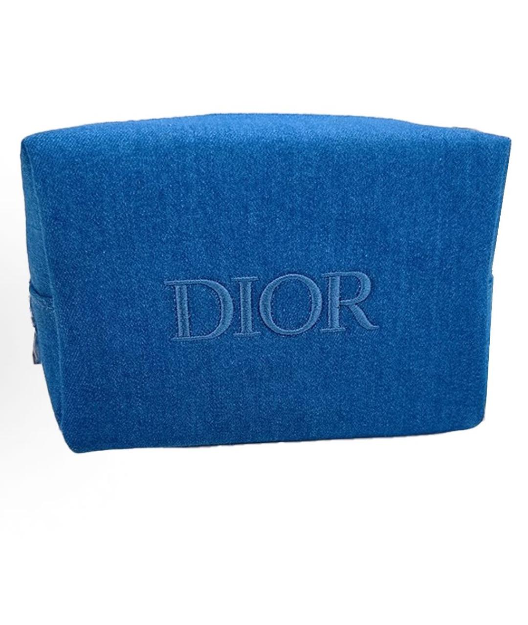 CHRISTIAN DIOR Синяя тканевая косметичка, фото 1