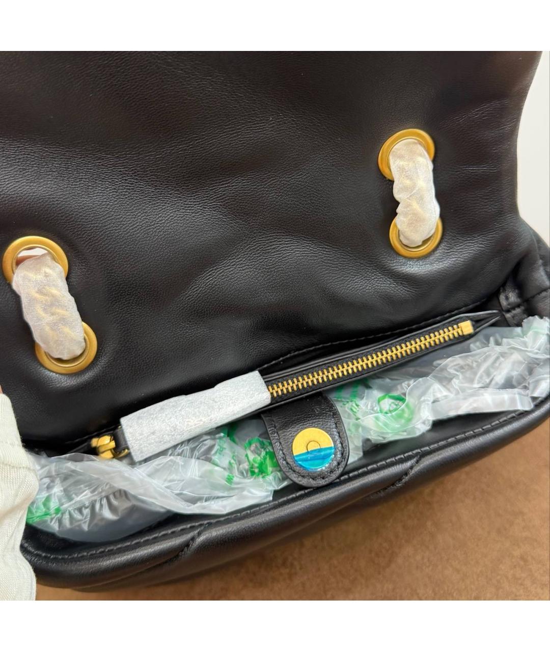 PINKO Черная кожаная сумка через плечо, фото 5