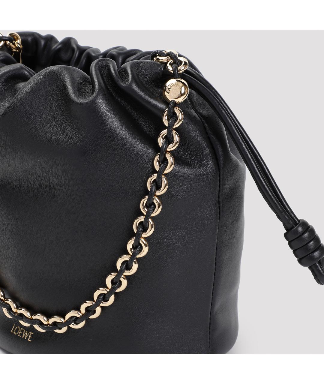 LOEWE Черная кожаная сумка через плечо, фото 5