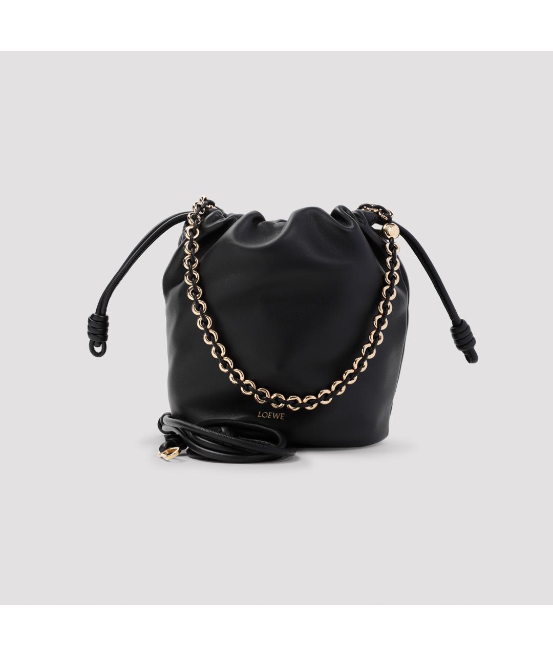 LOEWE Черная кожаная сумка через плечо, фото 3