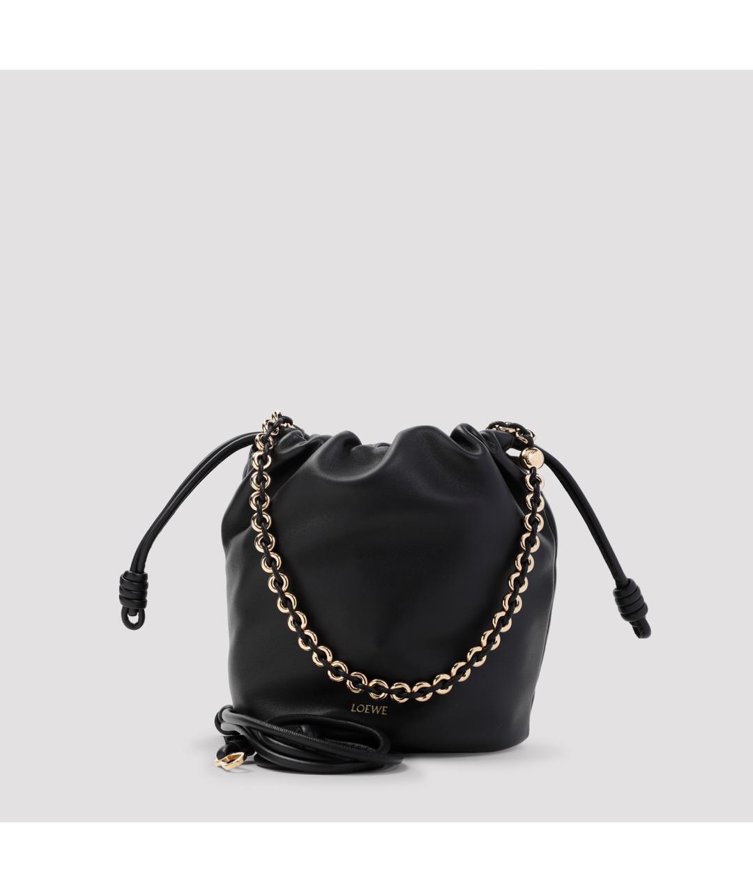 LOEWE Черная кожаная сумка через плечо, фото 2