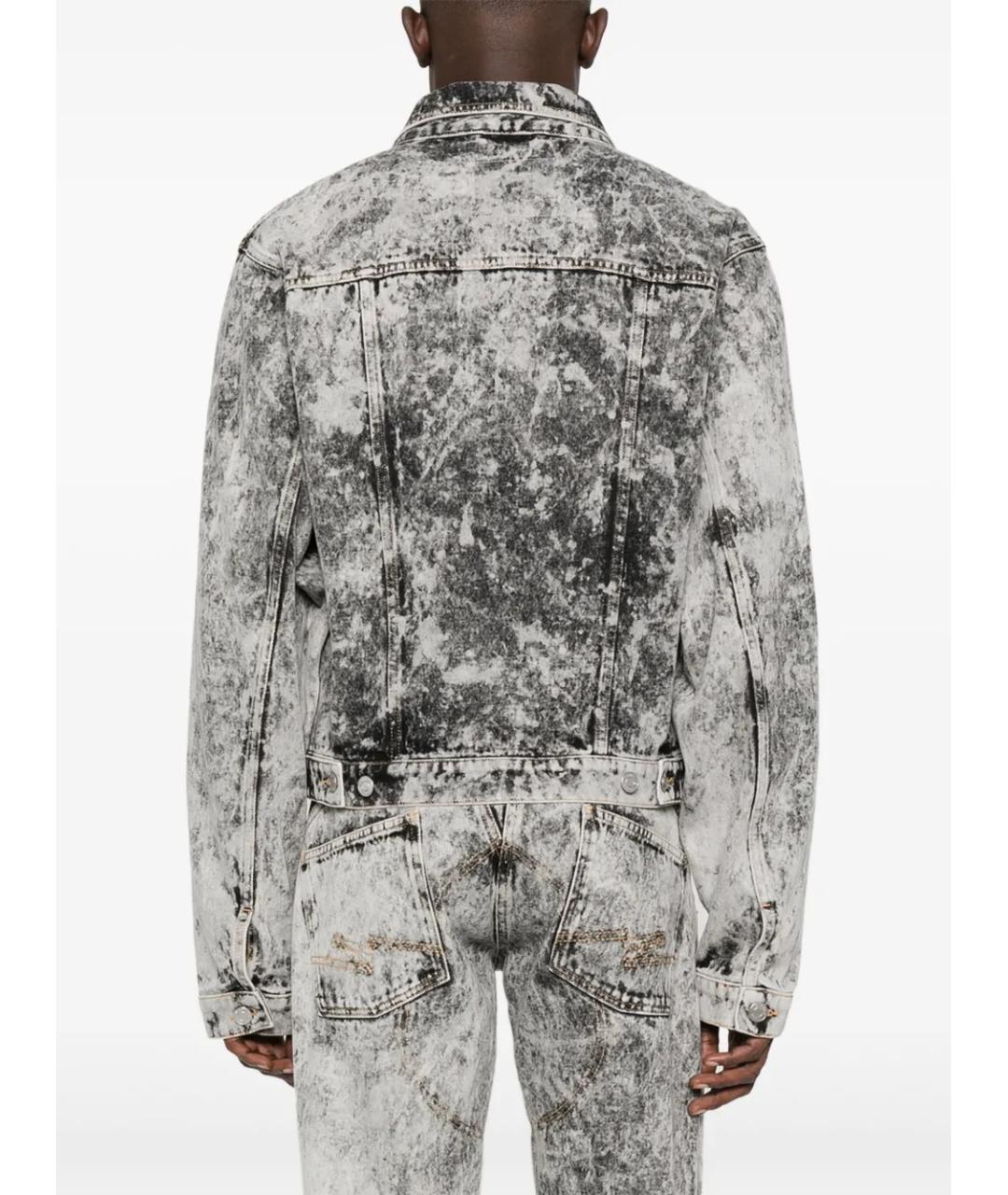 MARTINE ROSE Серая деним куртка, фото 2