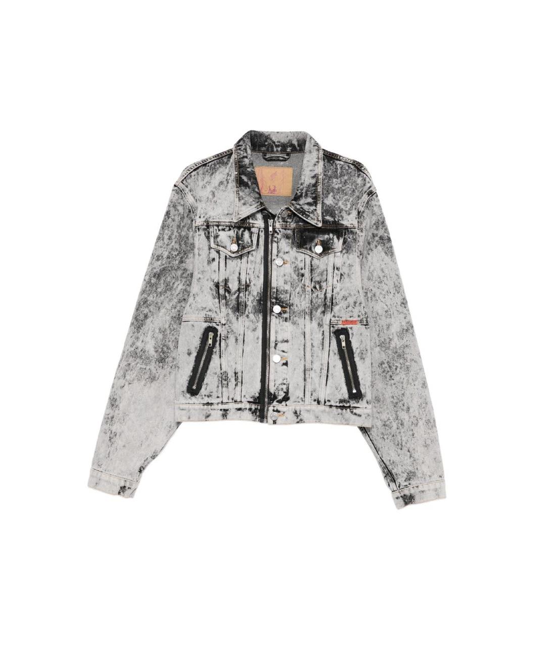 MARTINE ROSE Серая деним куртка, фото 1