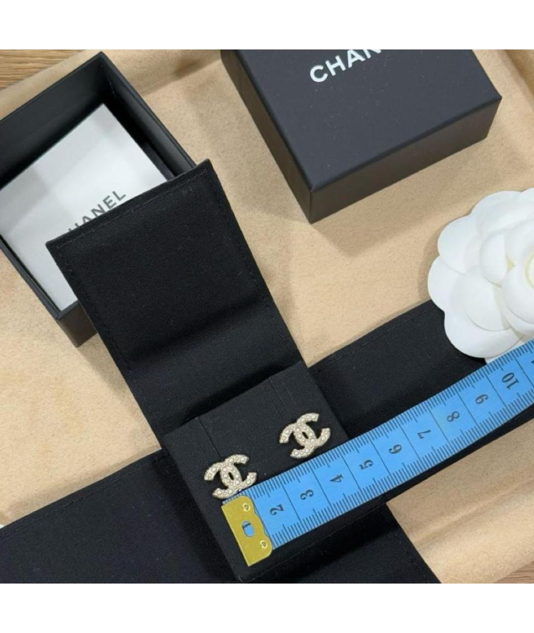 CHANEL Серебряные металлические серьги, фото 7