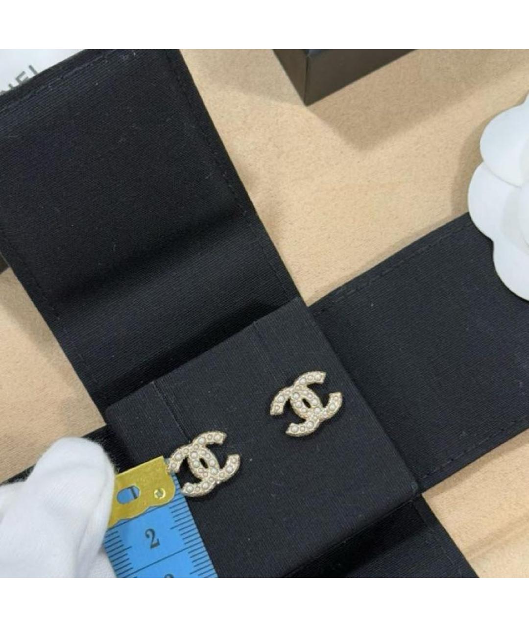 CHANEL Серебряные металлические серьги, фото 8