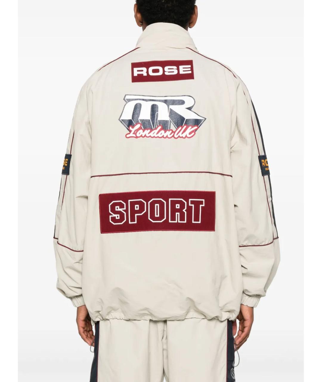 MARTINE ROSE Бежевая полиамидовая спортивная куртка, фото 2