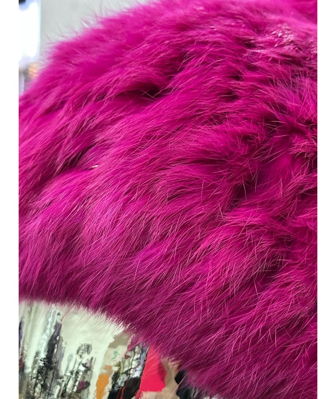 YVES SALOMON Фуксия шапка, фото 5