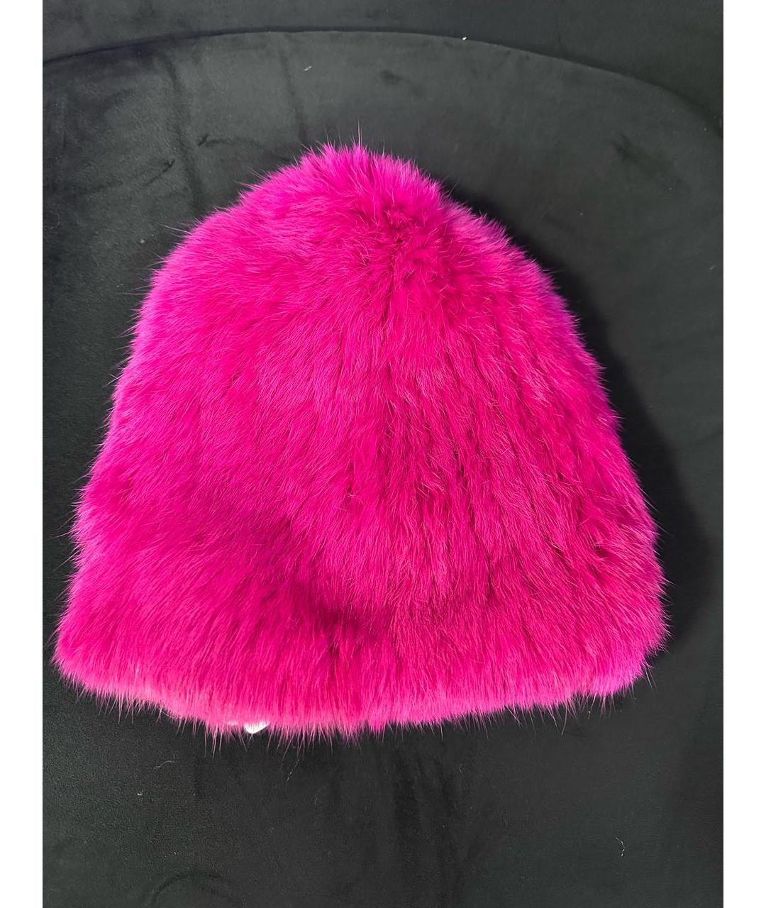 YVES SALOMON Фуксия шапка, фото 8