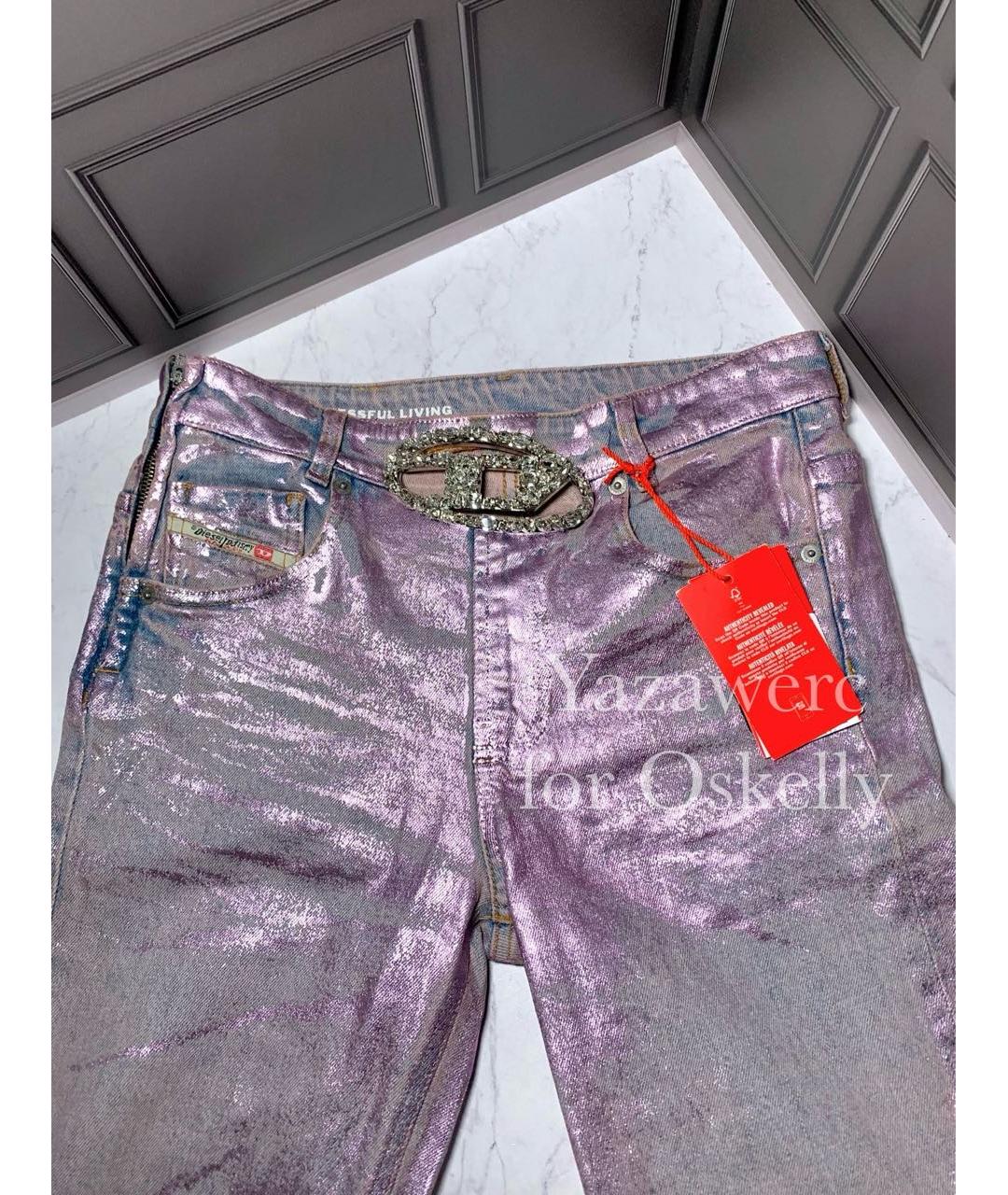 DIESEL Розовый хлопко-эластановый костюм с брюками, фото 6