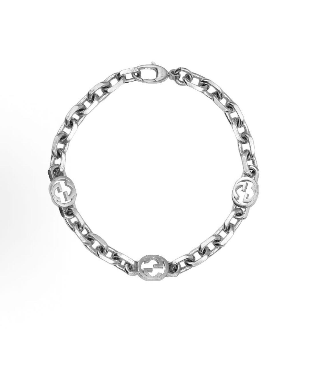 GUCCI Серебрянный серебряный браслет, фото 4