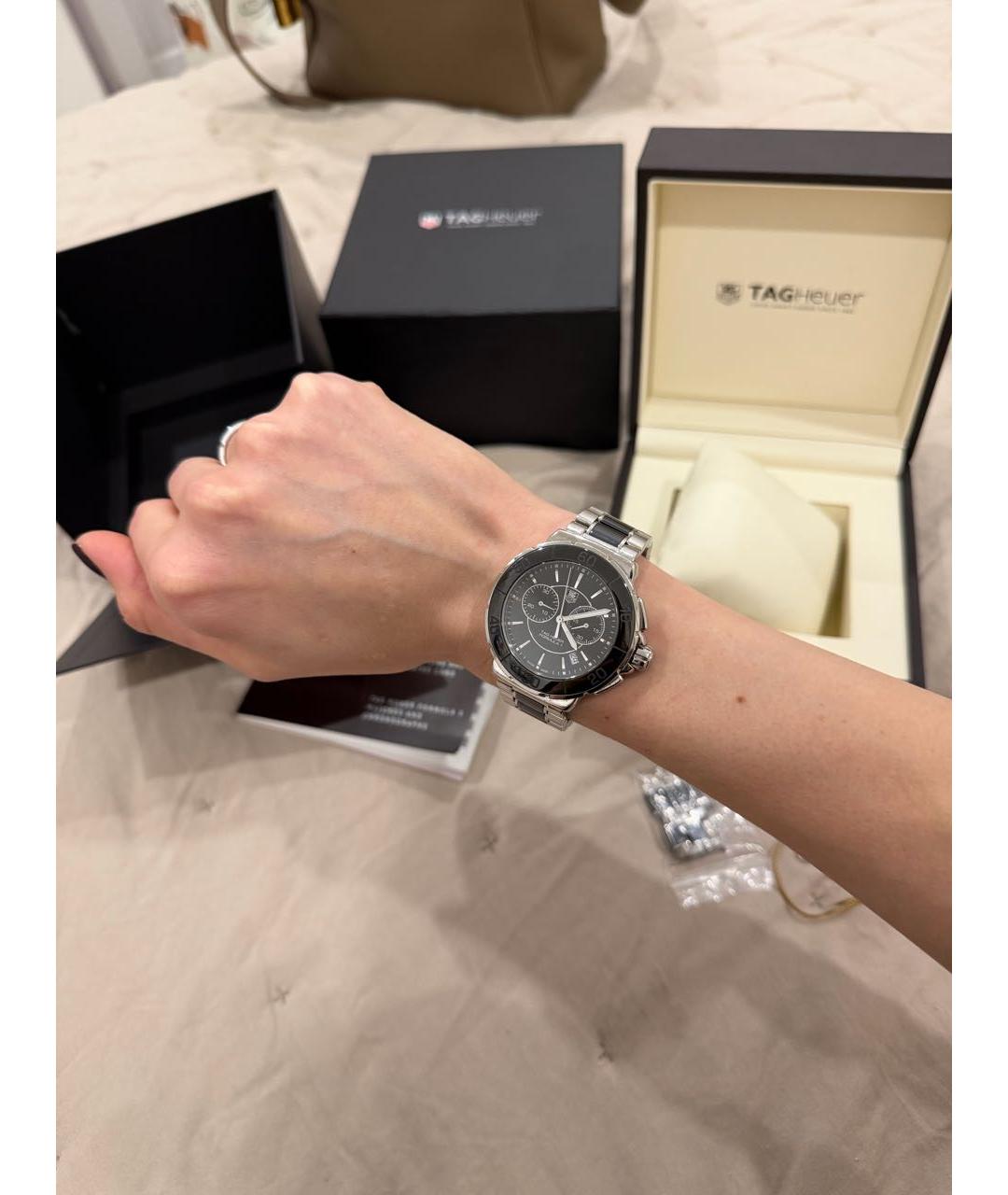 TAG HEUER Серебряные стальные часы, фото 3