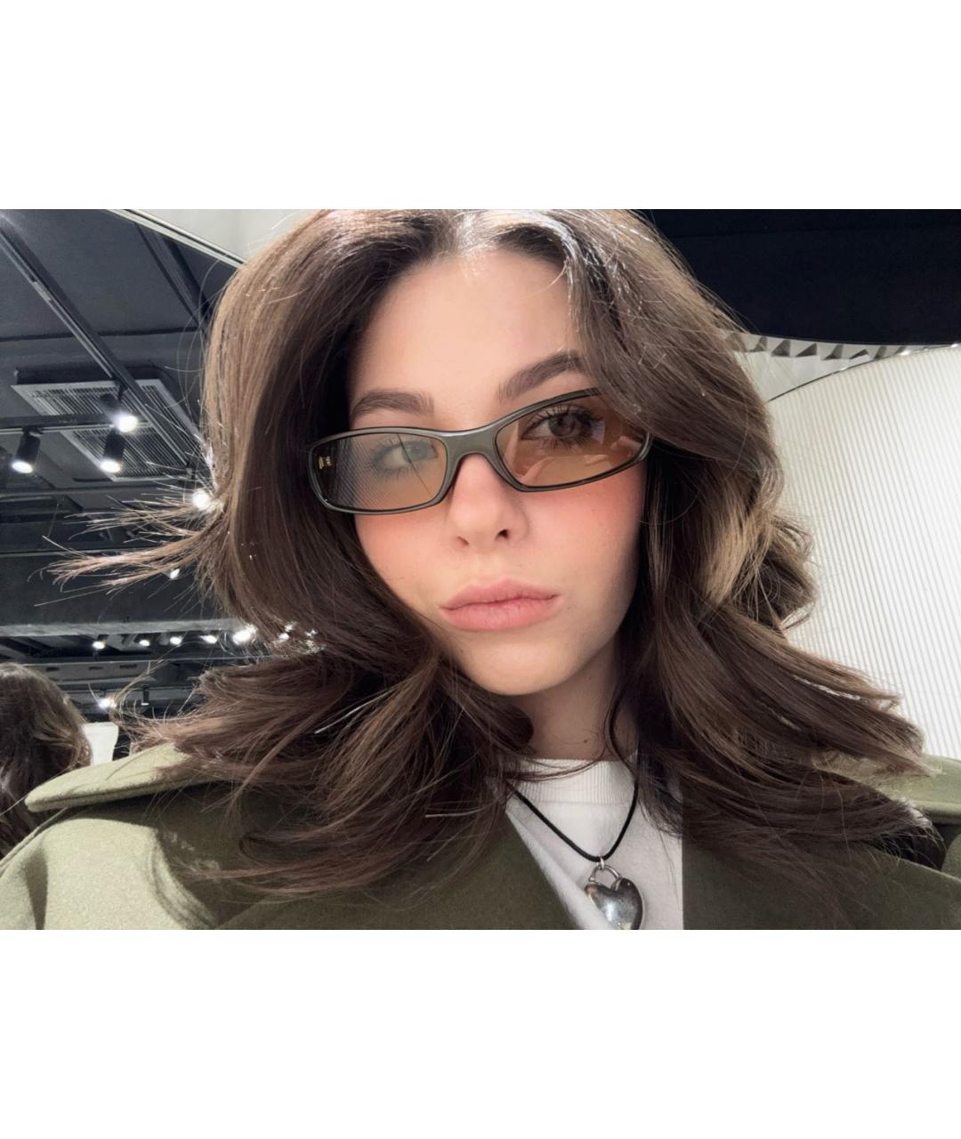 GENTLE MONSTER Коричневые пластиковые солнцезащитные очки, фото 6