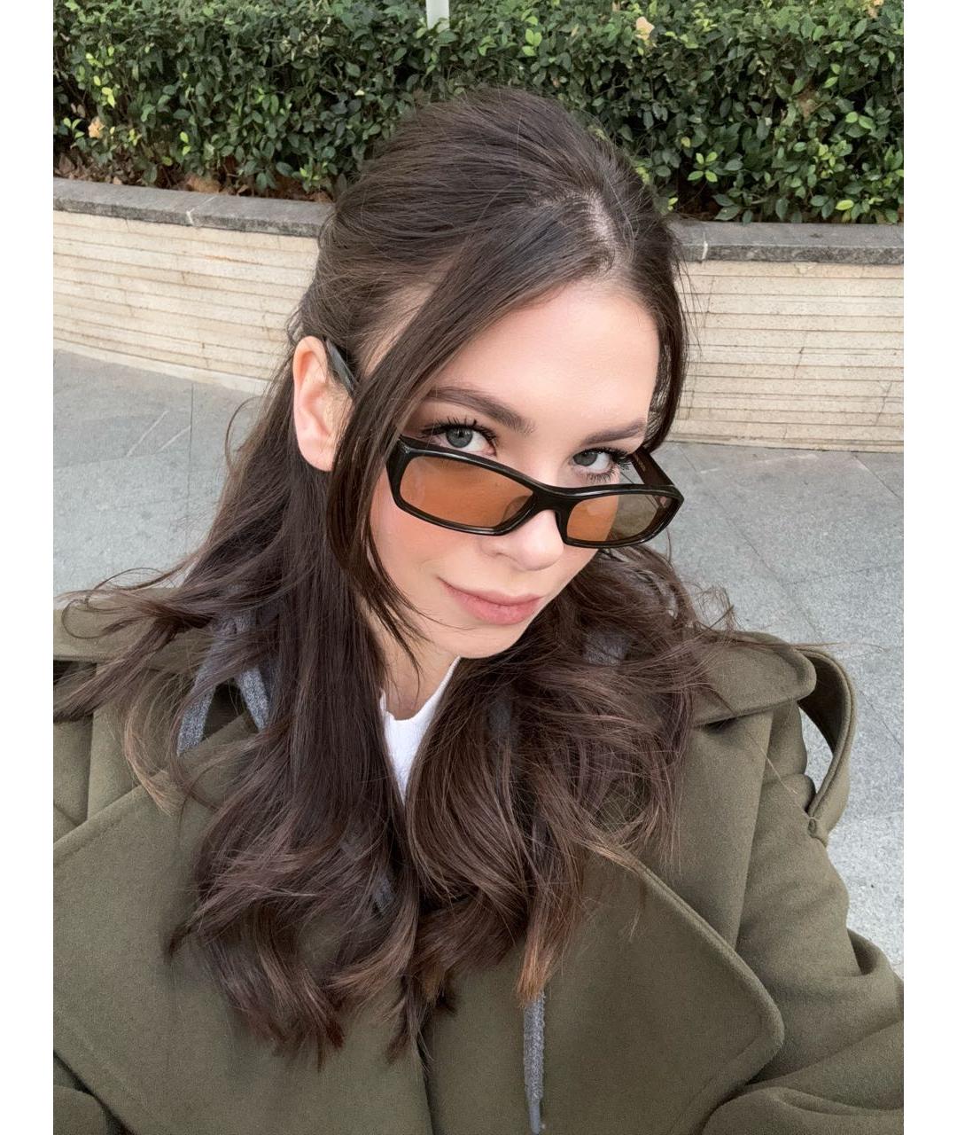 GENTLE MONSTER Коричневые пластиковые солнцезащитные очки, фото 5