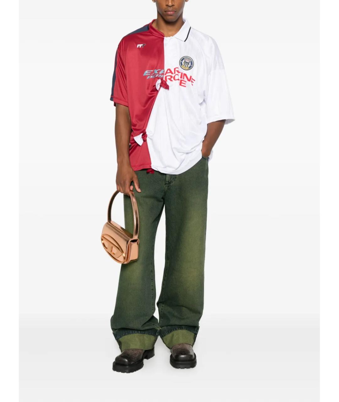 MARTINE ROSE Мульти полиэстеровая футболка, фото 2