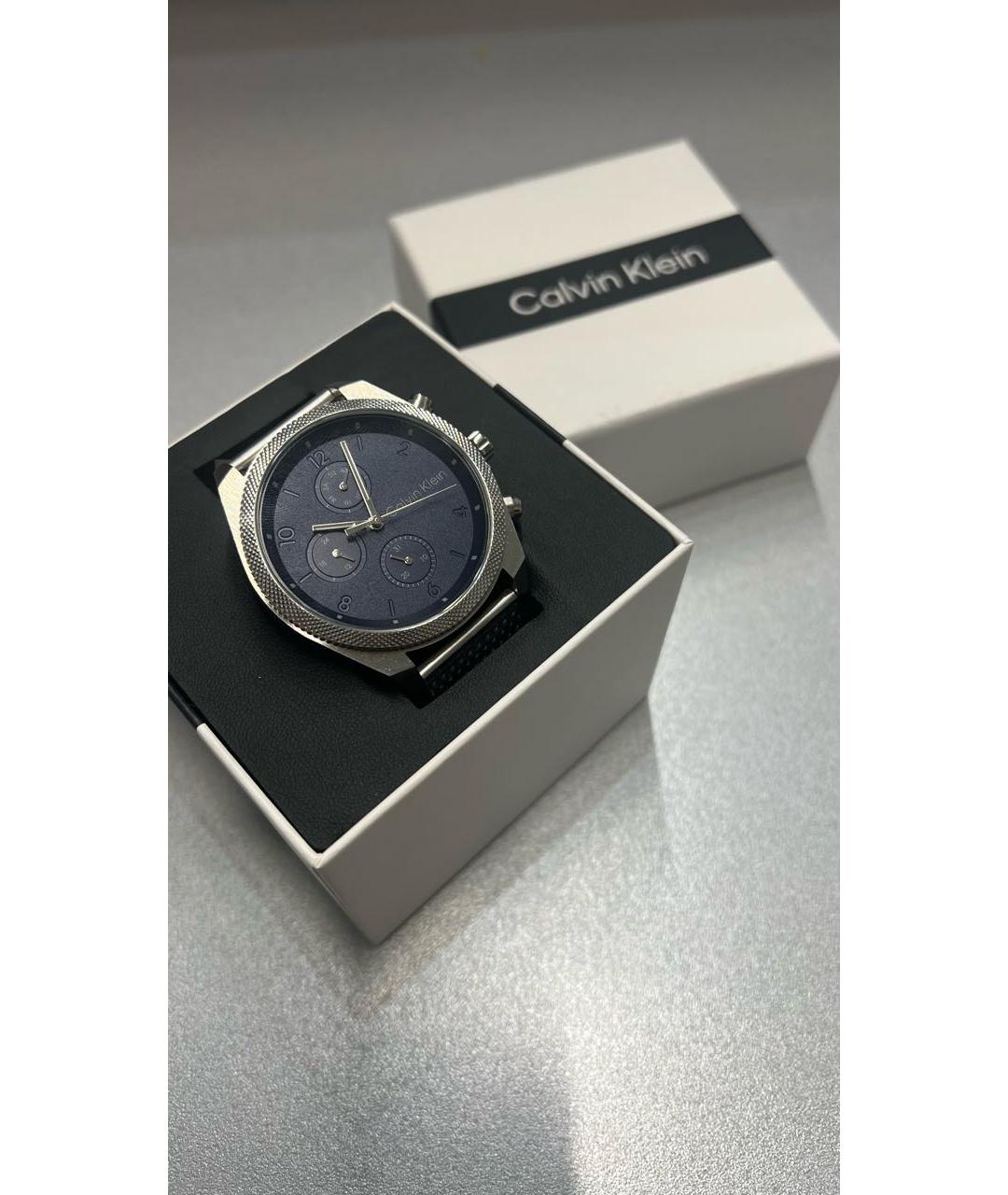 CALVIN KLEIN Темно-синие стальные часы, фото 4