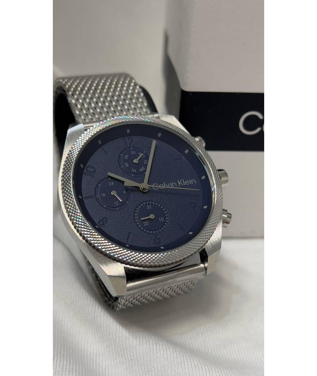 CALVIN KLEIN Темно-синие стальные часы, фото 5