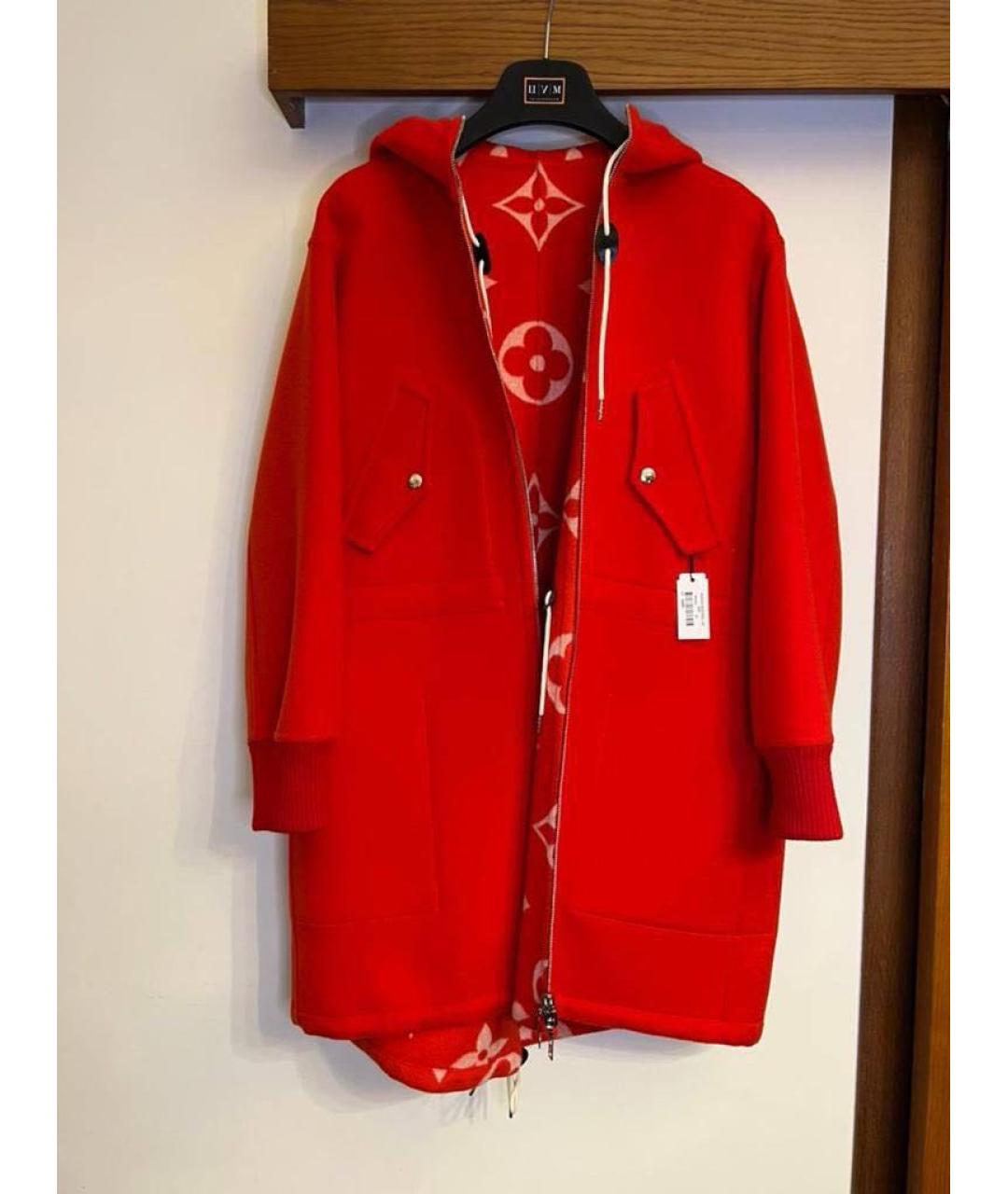 LOUIS VUITTON Красная шерстяная парка, фото 2