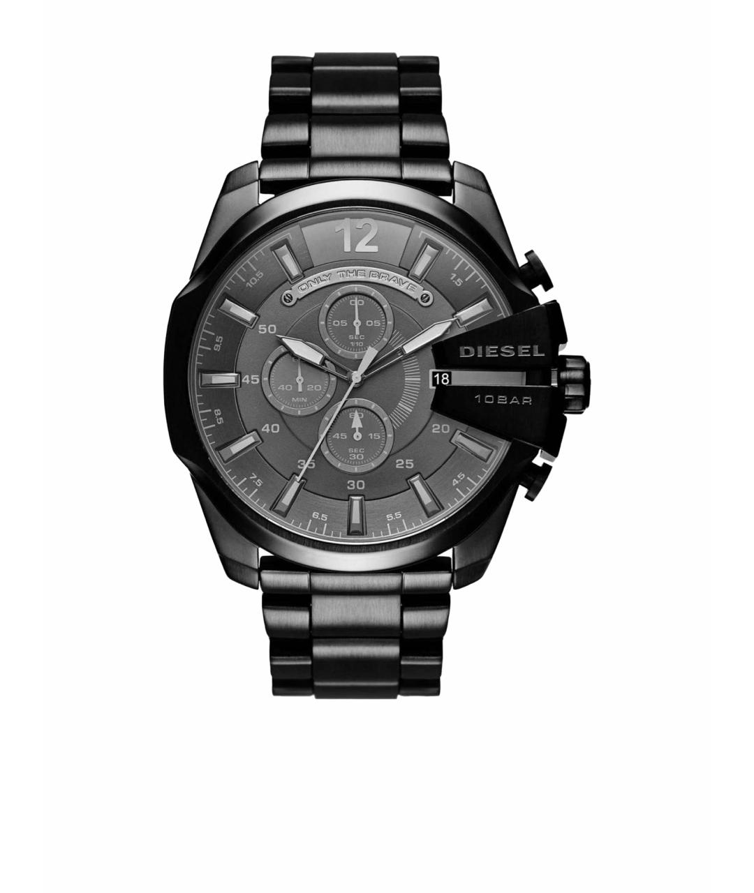 DIESEL Черные стальные часы, фото 1