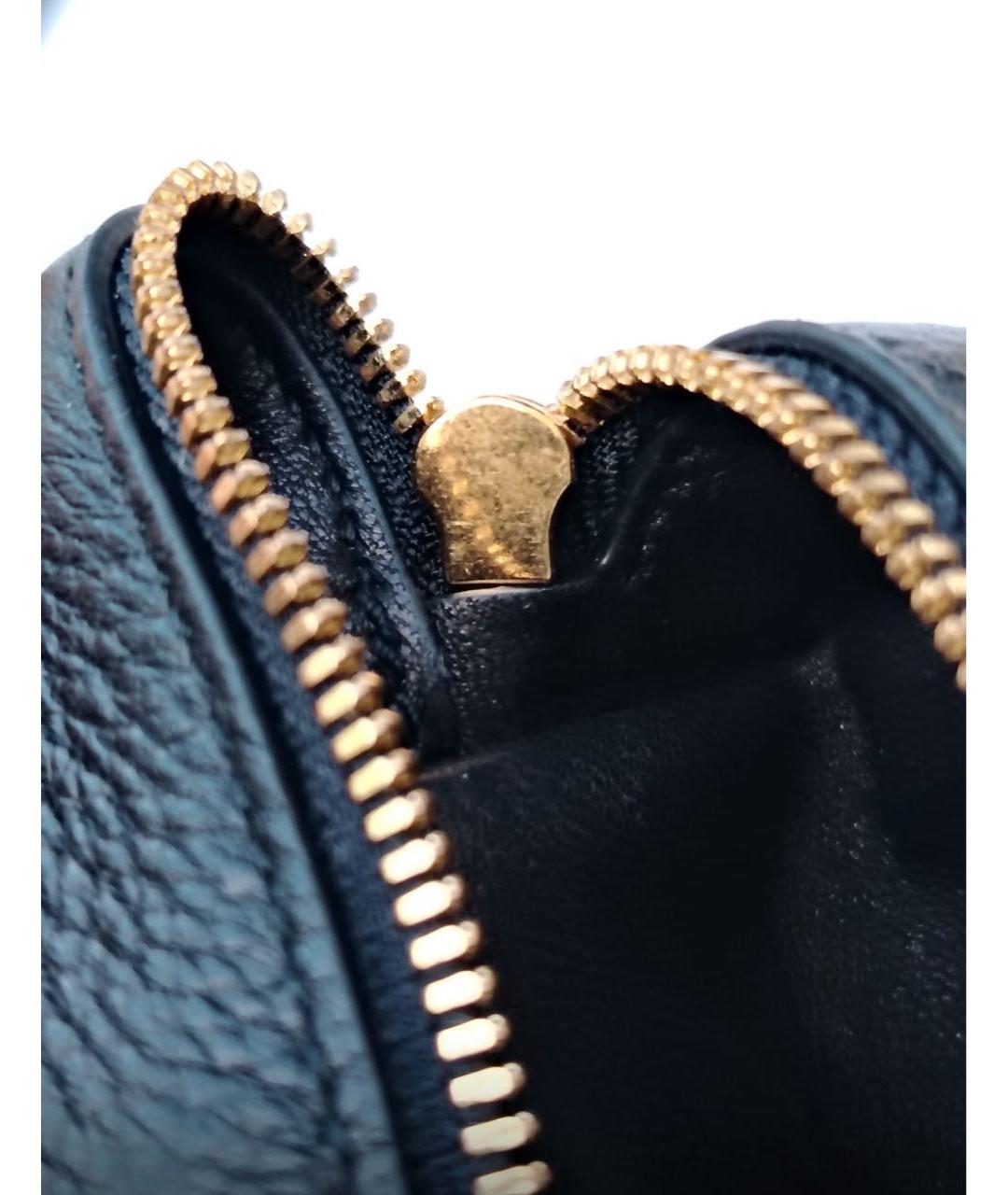 LORO PIANA Черная кожаная сумка через плечо, фото 4