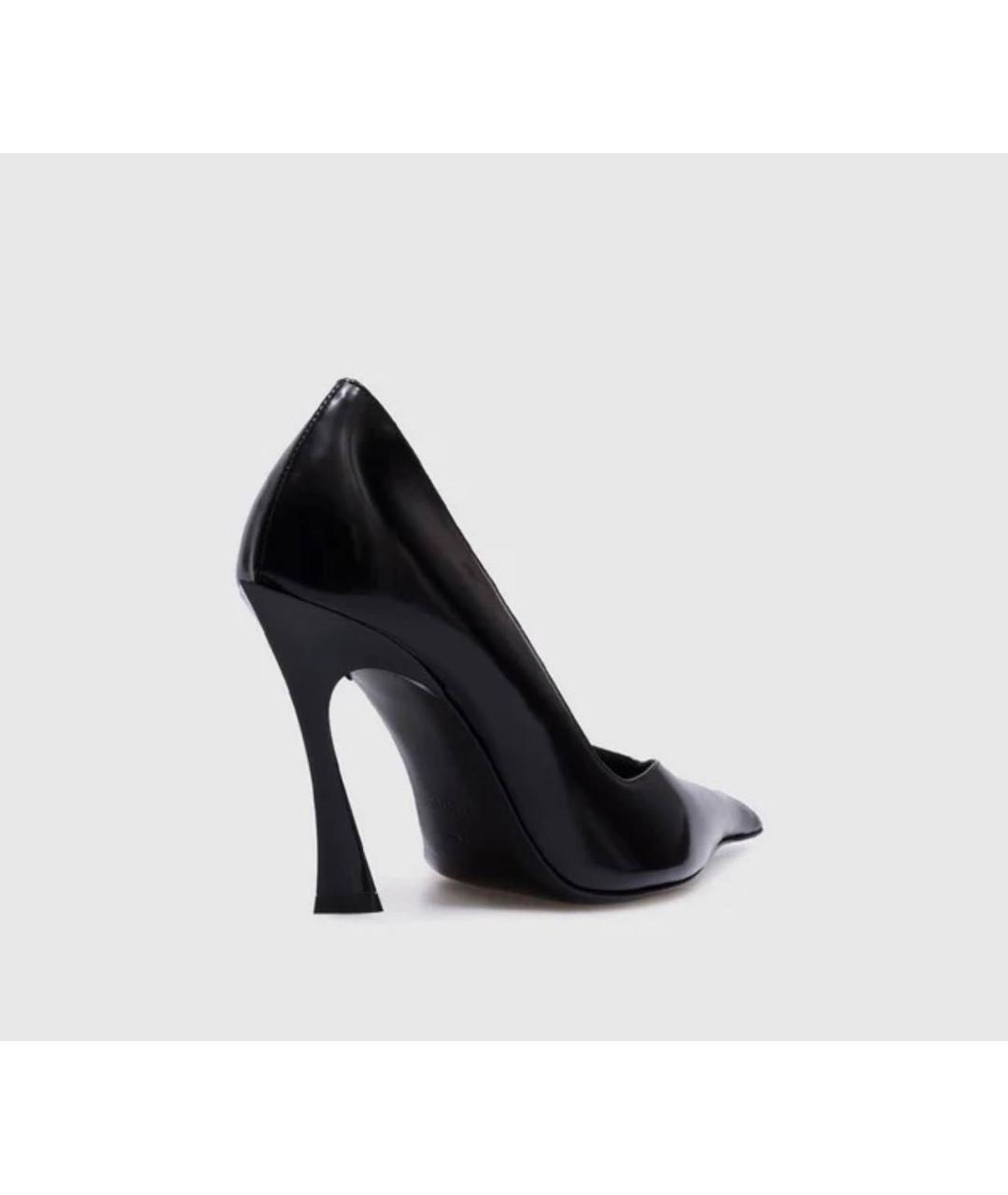 MUGLER Черные кожаные туфли, фото 3