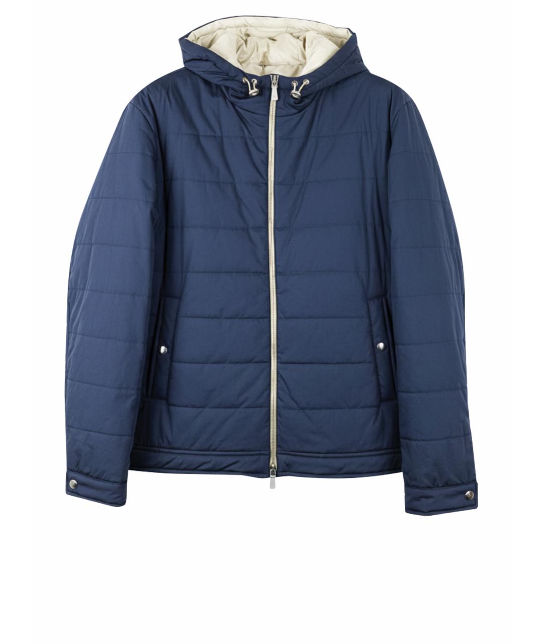 ELEVENTY Синяя полиамидовая куртка, фото 1
