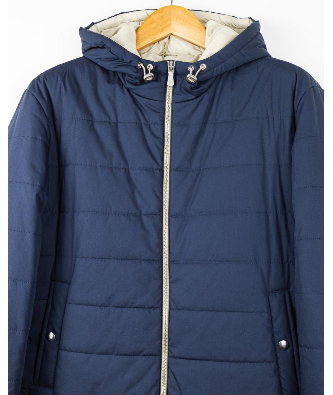 ELEVENTY Синяя полиамидовая куртка, фото 3